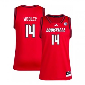 Official Red Adrian Wooley Cardinals #14 Men's Basketball Jersey | University of Louisville Gameday Wear 63u4ma4c