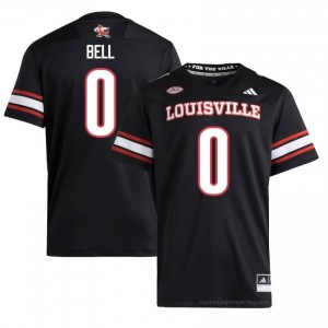 Black Chris Bell #0 Louisville Cardinals Men's Player Jersey | Premium Stitch Football Fan Apparel 90ddJ6I5