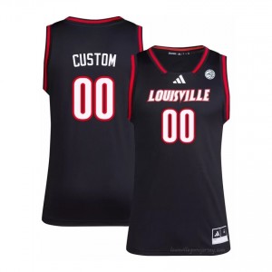 Official Black Custom Cardinals #00 Men's Basketball Jersey | University of Louisville Gameday Wear 42s371b1
