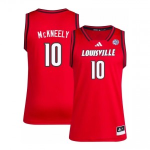 Red Isaac McKneely #10 Louisville Men's Player Jersey | Premium Stitched Basketball Fan Apparel 6272237c
