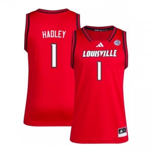 Official Red J'Vonne Hadley Cardinals #1 Men's Basketball Jersey | University of Louisville Gameday Wear 890w2B71