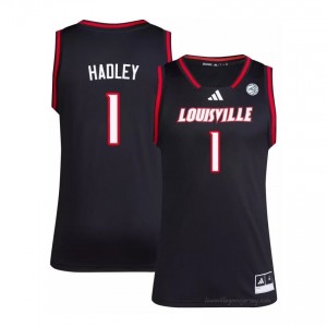 J'Vonne Hadley #1 Black Louisville Men's University Basketball Jersey | Cardinal Nation Essential 28h700v3
