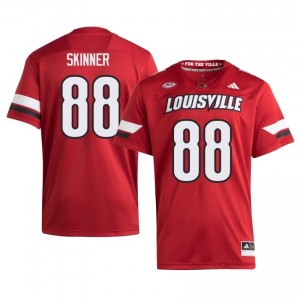 Louisville Jaleel Skinner #88 Red Men's Football Jersey | NCAA Licensed Stitched Replica 505JVqa0