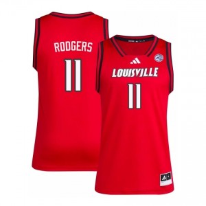 Louisville Kobe Rodgers #11 Red Men's Basketball Jersey | NCAA Licensed Stitched Replica 65I870y4