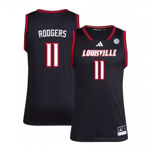 #11 Louisville Cardinals Black Men's College Basketball Elite Jersey | Essential Fan Collection 85pPD0h0