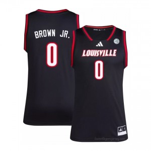 Mikel Brown Jr. #0 Black Louisville Men's University Basketball Jersey | Cardinal Nation Essential 93K61Vg3