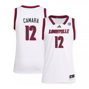White Mouhamed Camara #12 Cardinals Men's Player Jersey | Premium Embroidery Basketball Fan Apparel 6653FVk1
