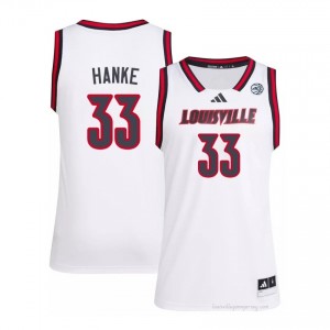 Cardinals Will Hanke #33 White Men's Basketball Jersey | NCAA Licensed Embroidery Replica 520vxUgF