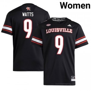 #9 Louisville Cardinals Black Women's College Football Elite Jersey | Essential Fan Collection 95701K24