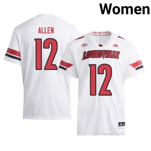 #12 Cardinals White Women's College Football Elite Jersey | Essential Fan Collection 66GJ46y1