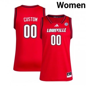 Official Red Custom Cardinals #00 Women's Basketball Jersey | University of Louisville Gameday Wear 89885Gc2