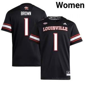 #1 Louisville Cardinals Black Women's College Football Elite Jersey | Essential Fan Collection 706eElg1