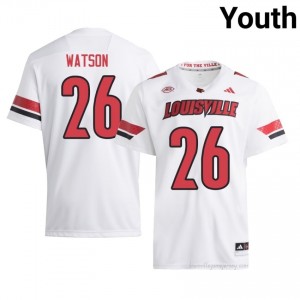 #26 Cardinals White Youth College Football Elite Jersey | Essential Fan Collection 20M0416g