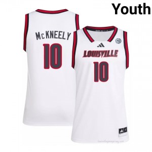 White Isaac McKneely #10 Cardinals Youth Player Jersey | Premium Embroidery Basketball Fan Apparel 59l1p162
