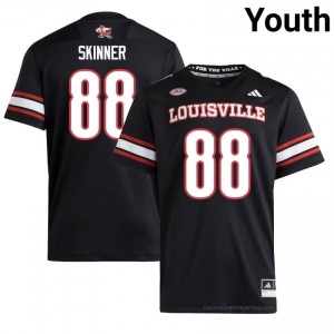 Official Black Jaleel Skinner Cardinals #88 Youth Football Jersey | University of Louisville Gameday Wear 4535005D