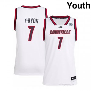 #7 Cardinals White Youth College Basketball Elite Jersey | Essential Fan Collection 5018s68B