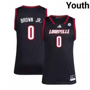 #0 Louisville Cardinals Black Youth College Basketball Elite Jersey | Essential Fan Collection 298hO3N4