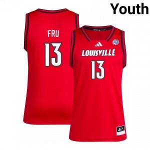 Red Sananda Fru #13 Louisville Youth Player Jersey | Premium Stitched Basketball Fan Apparel 26P5O0Y4