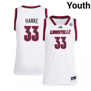 White Will Hanke #33 Cardinals Youth Player Jersey | Premium Embroidery Basketball Fan Apparel 872ow2r1